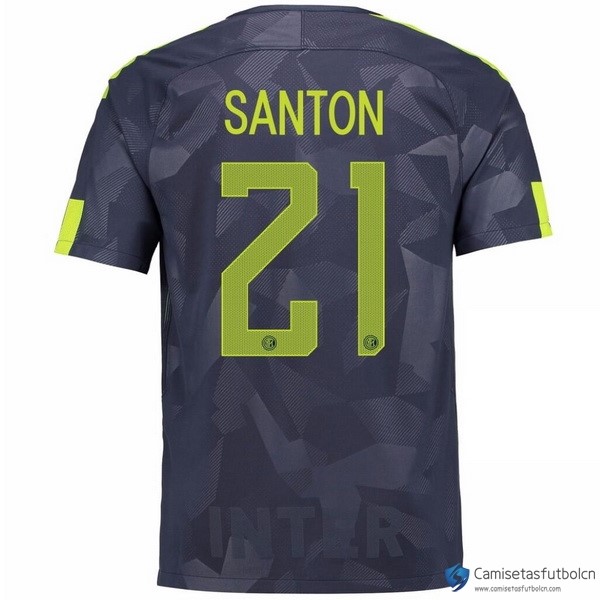 Camiseta Inter Tercera equipo Santon 2017-18